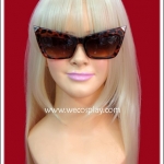 แว่นเลดี้กาก้า ลายเสือ สีน้ำตาลดำ Lady Gaga's Eye Glasses