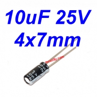 10uF 25V 105c Electrolytic Capacitor 25V 10UF 4x7mm