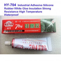 White ซิลิโคน ยึดอุปกรณ์ HY-704 (30g)Silicone Rubber White Glue Insulation Strong Resistance High Temperature Waterproof