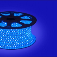 ไฟสายยาง SMD 5050 ( 100 เมตร) ท่อแบน สีฟ้า
