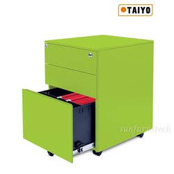 ตู้ลิ้นชักเหล็ก 3 ลิ้นชัก, ตู้เหล็ก 3 ลิ้นชักล้อเลื่อน มีระบบป้องกันการล้มในตัว Taiyo รุ่น PD-63