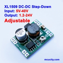 40V to 1.2-24V XL1509 step-down module output voltage adjustable ultra-small mini version can replace MP1584