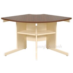 ชุดโต๊ะประชุมมุมโค้ง พร้อมชั้นวางของ TK รุ่น TMO-1, TMO-2