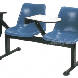 เก้าอี้เลคเชอร์ เก้าอี้ฟังบรรยาย 2 ที่นัง, 3 ที่นั่, 4 ที่นั่ง ที่นั่งและพนักพิงเปลือกโพลี เก็บด้านข้าง VC รุ่น DT-071