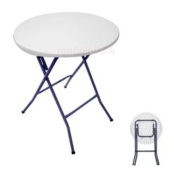 โต๊ะพับกลมอเนกประสงค์ โต๊ะพับอเนกประสงค์ โต๊ะพับหน้าพลาสติก ขนาด 60*60 cm. prelude รุ่น FPO-60