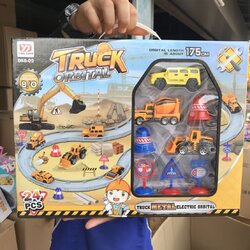 068-09 ของเล่นเด็กรางรถก่อสร้าง รถของเล่น กล่องละ