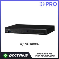 เครื่องบันทึก i-PRO NU-Series รุ่น WJ-NU300KG 16CH NVR for H.265 and H.264, with PoE switch, 8port ,1HDD slot