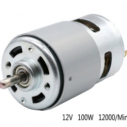 DC12V 100W 12000RPM High power torque Electric grinder drill chuck 775 Motor for Electric fans, toy, vacuum cleaner