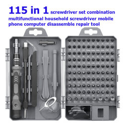 115 in 1 screwdriver set combination multifunctional household screwdriver mobile phone computer disassemble repair tool