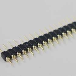 Long 1*40PIN round pin single row of high-quality gold-plated / Single row straight pin hole pin pitch 2.54MM