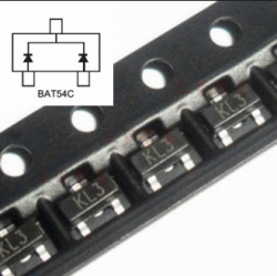 BAT54C (SOT-23) Schottky Diodes 30V 200mA