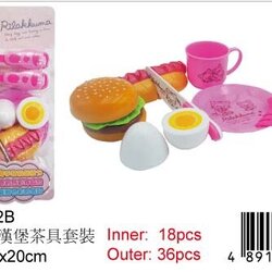 RA47532b ชุดแฮมเบอร์เกอร์คุมะ ลิขสิทธิ์ถูกต้อง