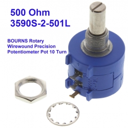 3590S-2-501L 500 Ohm BOURNS Rotary Wirewound Precision Potentiometer Pot 10 Turn