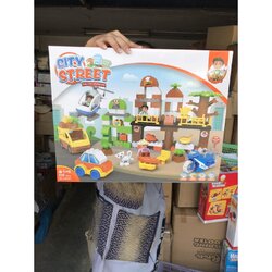 285201 ของเล่นบล็อกตัวต่อถนน กล่องใหญ่