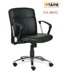 เก้าอี้สำนักงาน, เก้าอี้สำนักงานพนักพิงเตี้ย, เก้าอี้สำนักงานหุ้มหนัง Taiyo รุ่น CA-501C