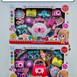 60520 ของเล่นเด็กเซ็ทกระเป๋าบิวตี้ กระเป๋าพร้อมอุปกรณ์เสริมสวยของเด็ก ปลีกกล่องละ (เหลือแต่กล่องไม่สวย)