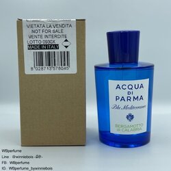น้ำหอม แท้100% Acqua di Parma Blu Mediterraneo Bergamotto di Calabria Acqua di Parma for women and men 150ml Tester