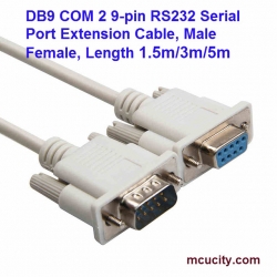 DB9 COM 9-pin RS232 Serial Port Extension Cable, Male Female, Length 1.5m/3m/5m