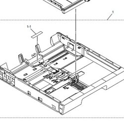 PAPER TRAY ASSY BHM17 (ถาดป้อนกระดาษ) MFC-T4500DW "ตำแหน่งที่ 1"