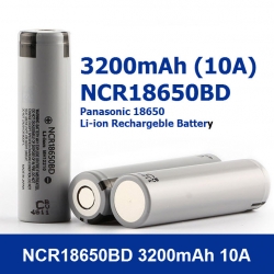 Panansoic NCR18650BD 3200mAh (10A)3.7V 18650 Lithium Battery (ของแท้)(1ชิ้น/ก้อน)
