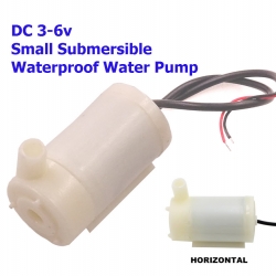 DC 3v-6v 5v Small Waterproof Water Pump ปั๊มน้ำขนาดเล็ก แนวนอน