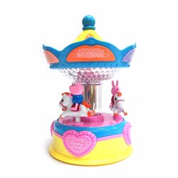 696A ของเล่นเด็กม้าหมุนเปปป้าใส่ถ่าน