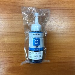 น้ำหมึกปริ้นเตอร์แท้ EPSON เบอร์ 664 C (สีน้ำเงิน)
