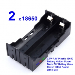 รางถ่าน 18650 แบบ 2 ก้อน แยกอิสระ (3.7-7.4V)