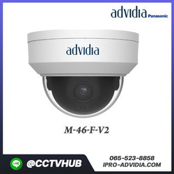 กล้อง Adividia รุ่น M-46-F-V2 4MP Mini Dome Indoor/Outdoor Fixed 4mm Lens with IR IP67