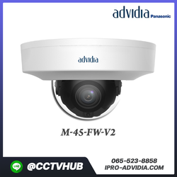 กล้อง Adividia รุ่น M-45-FW-V2 4MP Low Profile Indoor Dome Camera Built in Mic 2.8mm Lens with IR
