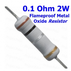 0R1 0.1 ohm 2W 5% Carbon Film Resistor