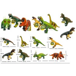 672-685 ของเล่นเด็กไดโนเสาร์ยางบีบมีเสียงร้องพร้อมถ่าน ตัวละ