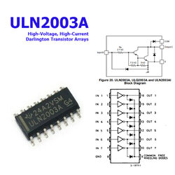 ULN2003A, High-Voltage, High-Current Darlington Transistor Arrays SOP8 (SMD3)