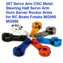 25T Servo Arm CNC Metal Steering Half Servo Arm Horn Server Rocker Arms for RC Boats Futaba MG995 MG996