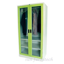 ตู้เสื้อผ้าเหล็ก 2 บานเปิดกระจก ขนาด 3 ฟุต elegant รุ่น WD3FGL