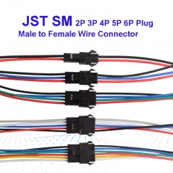 JST SM Male Female Plug Connector Cable 2pin 3pin 4pin 5pin 6pin