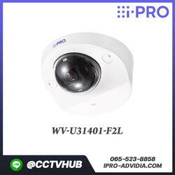 กล้อง I-Pro U-series รุ่น WV-U31401-F2L 4MP Dome Compact Indoor, 2.4mm, IR 15m, H.265/H.264