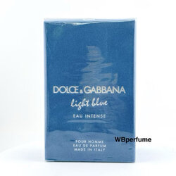 น้ำหอมแท้100% DOLCE & GABBANA น้ำหอม Light Blue Pour Homme Eau Intense Edp ปริมาณ 100 มล.