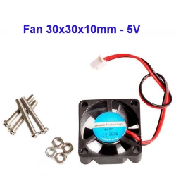 Fan 30x30x10mm - 5V (connector XH2.54 2PIN)