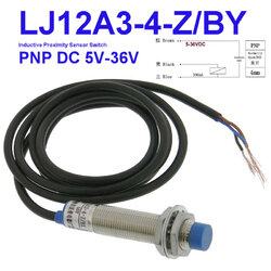 LJ12A3-4-Z/BY (PNP NO) Inductive Proximity Sensor Detection Switch DC 6-36V