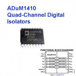 ADUM1410ARWZ ADUM1410 ADUM1410BRWZ Quad-Channel Digital Isolators