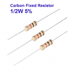 ตัวต้านทาน 1/2 watt ค่า 1-1M Ohms