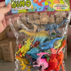 M101 โมเดลไดโนเสาร์เล่นมือ ไดโนเสาร์ของเล่นเด็ก ปลีกถุงละ
