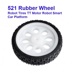 521 Rubber Wheel Robot Tires TT Motor Robot Smart Car Platform ล้อ