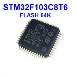 STM32F103C8T6 (LQFP48) (ของแท้) Cortex M3 64K,20KB RAM ,2X12 ADC