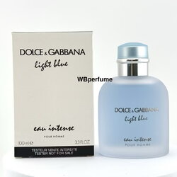 น้ำหอม แท้100% D&G Dolce & Gabbana Light Blue Eau Intense pour Homme 100มิล Tester