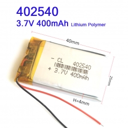 402540 3.7V 800mAh Li-polymer Rechargeable Battery Li-Po for mp3 mp4 สำเนา