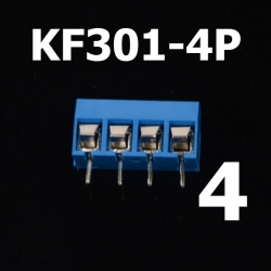 4 Poles KF301-4P Screw Terminal Block Connector 5.0mm Pitch