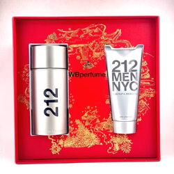 ชุดของขวัญ Gift set Carolina Herrera 212 Men NYC EDT 100 ml. + After Shave Gel 100ml