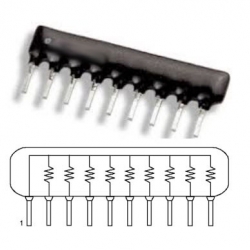 Resistor Network 10K x 9 Pins (SIP9) (R-PACK)